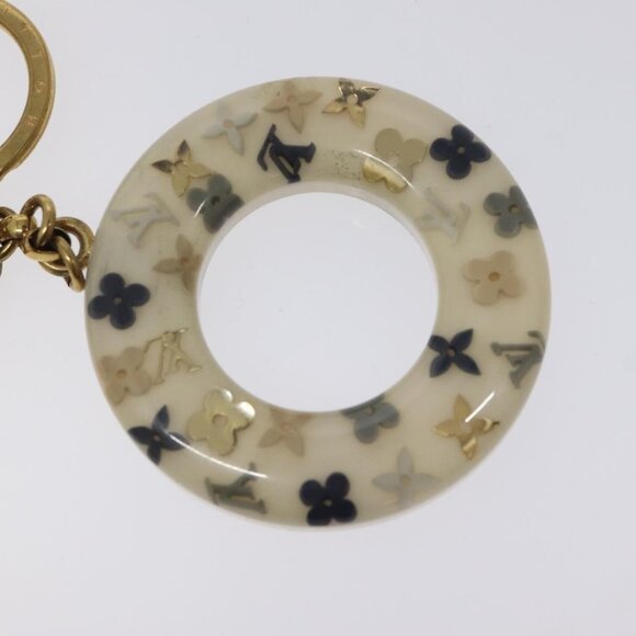 LOUIS VUITTON Porte Cles Marina Key Holder Charm Gold Tone - Picture 9 of 10